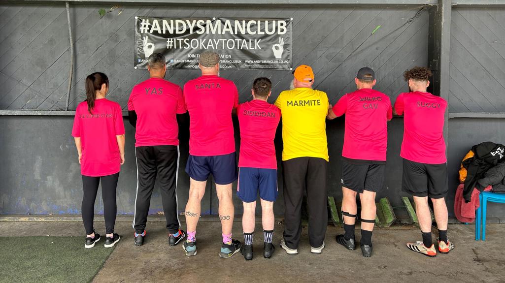 A photo of some of the Yorkshire Housing teams who went toe-to-toe in a 5-aside football tournament to raise money for ANDYSMANCLUB.