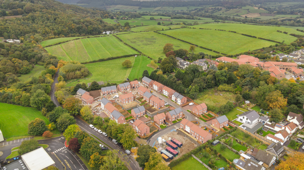 A bird's eye view of the Lade Edith's site in Scarborough. 