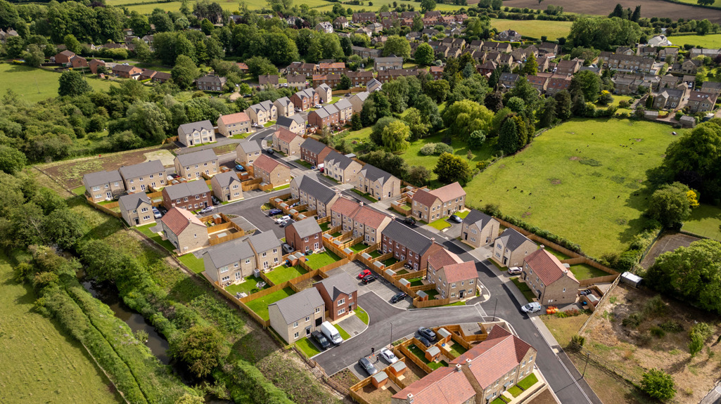 Drone picture above our development in Spofforth