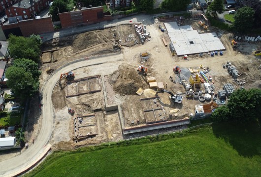 Tower Works, Armley drone shot