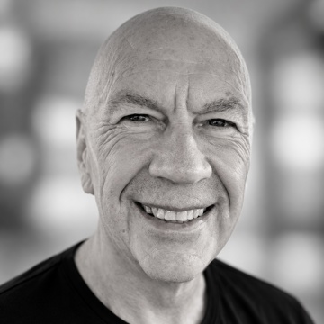 Black and white photo of David Done