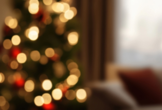 Blurred photo of a Christmas tree