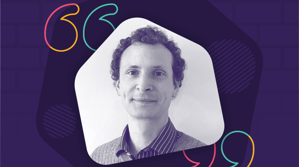 Graphic for a Raising the Roof podcast episode featuring a portrait photo of Dr Guy Marshall on a purple background.